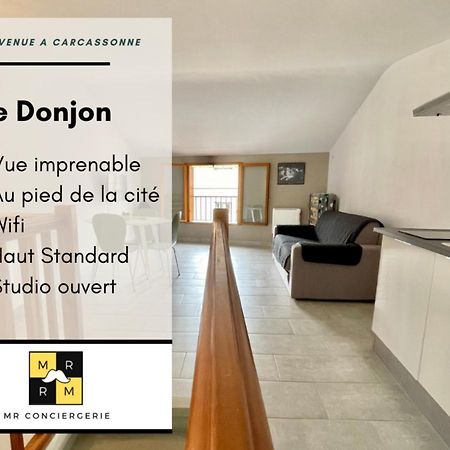 Le Donjon - Vue Cite Pied Cite Medievale Neuf Каркасон Екстериор снимка